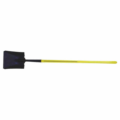 Ergo-Power Square Point Shovel, 11.5 in x 9.875 in Blade, 48 in Fiberglass Straight Handle 545-72-071