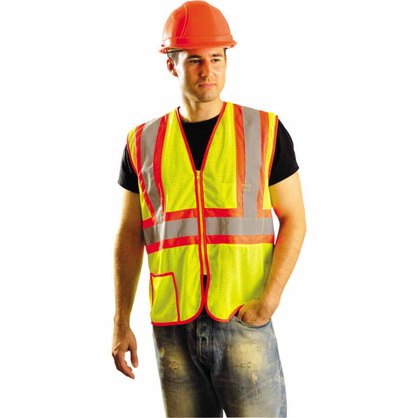 Class 2 Mesh Vests, 2X-Large, Hi-Viz Yellow 561-LUX-SSCLC2Z-Y2X