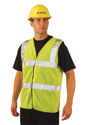 Class 2 Mesh Vests with 3M Scotchlite Reflective Tape, 3X-Large, Hi-Viz Orange 561-LUX-SSCOOLG-O3X