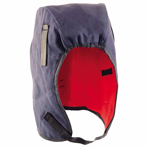 Fleece Lined Cotton Twill 2-Layer Winter Liner, Navy/Red, Classic Regular-Length 561-RB405