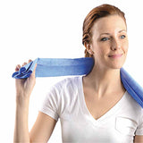 MiraCool Cooling Towel, 14 in W, 29.5 in L, Blue 561-931-BL