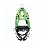 Contractor Harness, Side/Back D-Rings, Large, Chest/Legs Pass Thru/Torso Friction 853-V8255223