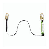 Shock Absorbing Lanyard, 6 ft, Steel Snap Hook, 310 lb, Steel Snap Hook, 1 Leg 853-V8104306