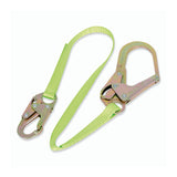 Restraint Lanyard, 4 ft, Steel Snap Hook, 310 lb, Steel Form Hook, 1 853-V815424