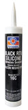 Black RTV Silicone Adhesive Sealant, 12.9 oz Cartridge, Black 230-81173
