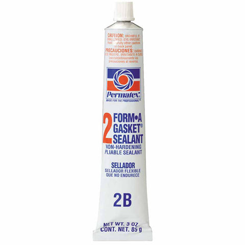 Form-A-Gasket Sealant, No 2 Slow-Drying/Non-Hardening, 3 oz, Tube, Black 230-80016