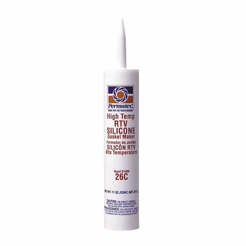 High-Temp Red RTV Silicone Gasket Maker, 11 oz, Cartridge, Red 230-81409