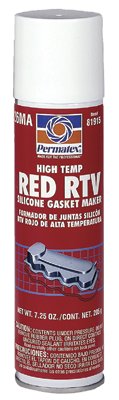 High-Temp Red RTV Silicone Gasket Maker, 7.25 oz, Power Can, Red 230-81915