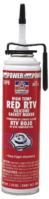 High-Temp Red RTV Silicone Gasket Maker, 7.25 oz, PowerBead Can, Red 230-85915