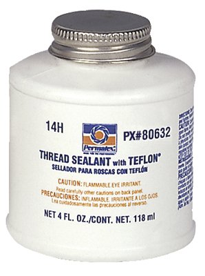 Thread Sealant with PTFE, 4 oz, Can, White 230-80632