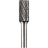Carbide Cylindrical/Plain Bur Bit, 1/2"Dia. x 1"L Cut, 1/4" Shank, Alt. Diamond 419-24102