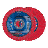 POLIFAN Curve Flap Wheel, 4-1/2 in x 5/8 in, 60 Grit, 13300 RPM 419-67381