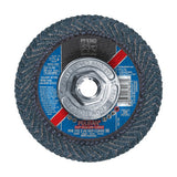 POLIFAN SGP Zircon-Curve Radial Type PFR Flap Disc, 7 in x 5/16 in, 40 Grit, 5/8 in-11 Arbor, 8,600 RPM 419-67371