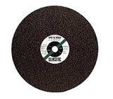 Type 1 Metal A-SG Portable Cut-Off Wheel, 14 in Dia, 1/8 in Thick, 24 Grit, Alum Oxide 419-64018