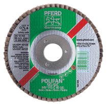 Type 27 POLIFAN SG Flap Discs, 7", 40 Grit, 5/8 Arbor, 8,500 rpm, Zirconia 419-62288