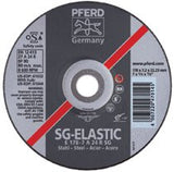 Type 27 SG Depressed Center Grinding Wheel, 4-1/2 Dia, 1/4 Thick, 5/8 Arbor, Grade R 419-61038