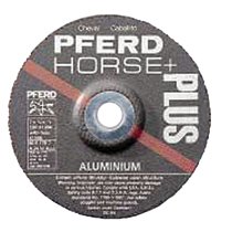 Type 27 SG Depressed Center Grinding Wheel, 4-1/2 in Dia, 1/4 in Thick, 7/8 Arbor, 24 Grit 419-61301