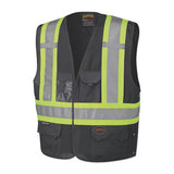 135AU Safety Vest, 2/3XL, Black 852-V1021571U-2/3XL