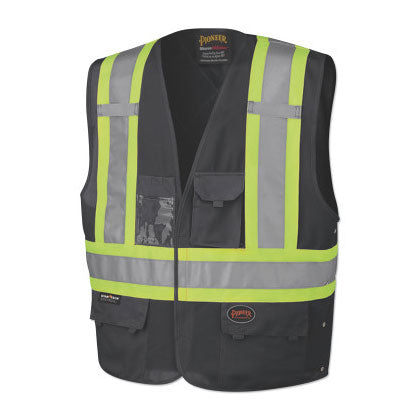 135AU Safety Vest, S/M, Black 852-V1021571U-S/M