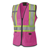 139PKU Ladies Mesh Vest, 2X-Large, Pink 852-V1021840U-2XL