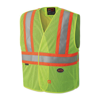 6914AU/6916AU Hi-Vis Flame Resistant Vest, Size 2/3XL, Yellow/Green 852-V2510860U-2/3XL