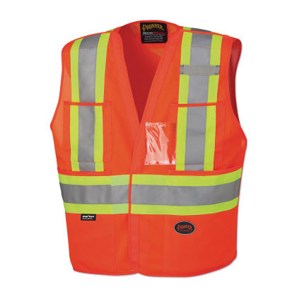 6930U/6931U Hi-Vis Safety Tear Away Vest, 4/5XL, Orange 852-V1020951U-4/5XL