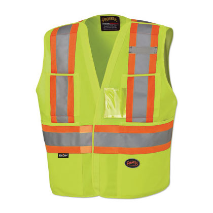 6930U/6931U Hi-Vis Safety Tear Away Vest, 2/3XL, Yellow/Green 852-V1021061U-2/3XL