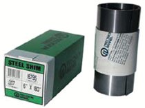 Steel Shim Stock Roll, 0.001 in, Low Carbon 1008/1010 Steel, 0.025 in x 100 in x 6 in 605-16630