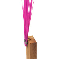 Marking Whisker, 6 in Height, Plastic, Pink Glo 764-W6-PG