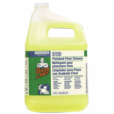 Mr. Clean Finished Floor Cleaner, 1 gal, Bottle, Lemon Scent 608-02621