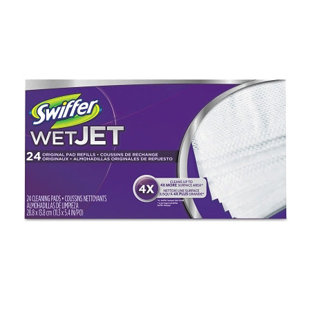 WetJet System Refill Cloth, 11.3 in x 5.4 in, White, 24/Box 608-08443