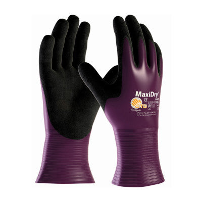 MaxiDry Ultra Lightweight Nitrile Gloves, Nitrile, X-Large, Black/Purple 112-56-426/XL
