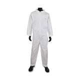 Posi-Wear BA Microporous Disposable Basic Coveralls with Collar, White, 5X-Large 813-3600/5XL