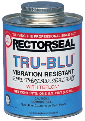 Tru-Blu Pipe Thread Sealant, 1 Pint, Can, Blue 622-31431