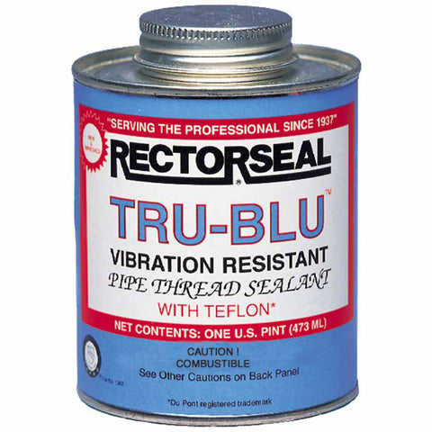 Tru-Blu Pipe Thread Sealant, 1/2 Pint Can, Blue 622-31551