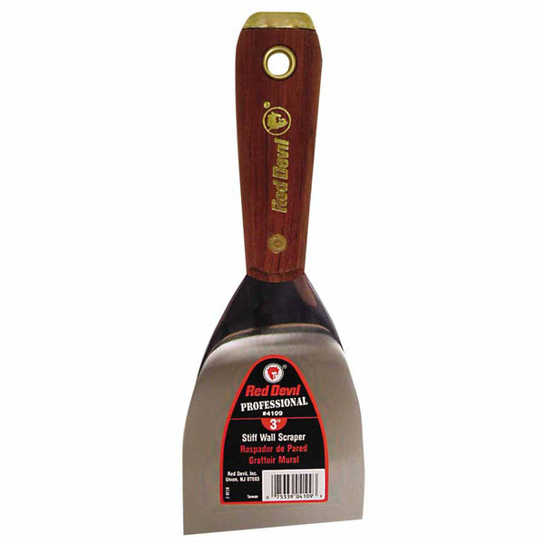 4100 Professional Series Wall Scraper/Spackling Knife, 4 in Wide, Stiff Blade 630-4113