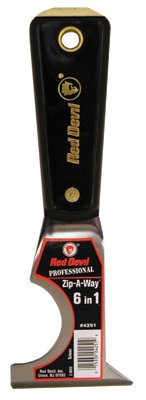 Painter's 6-in-1 Tool, 2-1/2 in Wide, Stiff Blade 630-4251