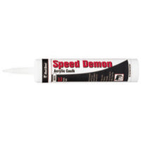Speed Demon Acrylic Caulk, 10.1 oz Cartridge, White 630-0736