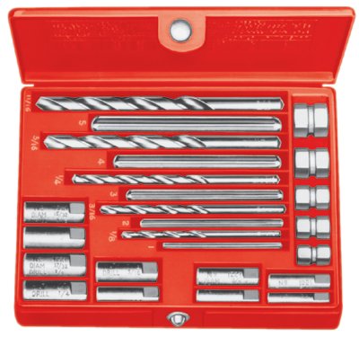Screw Extractor Sets, Drill Bits 1-5;Extractors 1-5;Drill Guides Nos. 921/1821 632-35585