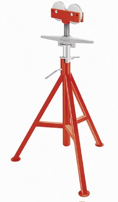 Roller Head Pipe Stand, Model RJ-99, Roller Head High, 32 in to 55 in Adjustment Height 632-56672