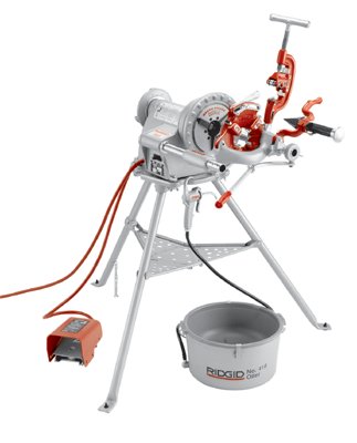 Model 300 Power Drive Threading Machine, NPT, 1/8 in to 2 in Pipe Capacity, 115 V AC, 15 A, 36 RPM, Complete Kit 632-15682