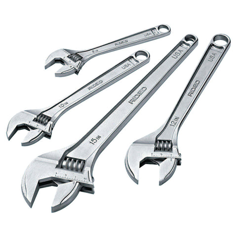 Adjustable Wrenches, 18 in Long, 2 1/16 in Opening, Cobalt Plated 632-86927
