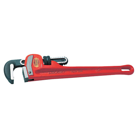 Heavy-Duty Straight Pipe Wrench, Steel Jaw, 14 in 632-31020