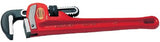 Heavy-Duty Straight Pipe Wrench, Steel Jaw, 48 in 632-31040