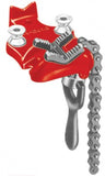 Bottom Screw Bench Chain Vises, 1/8 in - 4 in Pipe Cap 632-40180