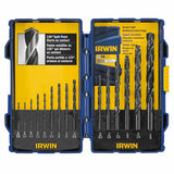 15-pc Black Oxide Sets, 1/16 in - 3/8 in Cut Dia. 585-314015
