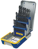 29-pc Black Oxide Metal Index Drill Bit Set, 1/16 in to 1/2 in Cut dia 585-3018004