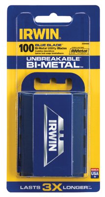 Bi-Metal Utility Blade, 2-3/8 in Length, Bi-Metal, 100/PK 586-2084400