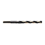Black and Gold HSS Fractional Drill Bit, 1/4 in, Split Point 585-3019016B