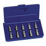 Hex Head Multi-Spline Screw Extractors - 532 Series - Plastic Case Set, 10 Pc, 1/8 in to 13/32 in 585-53226